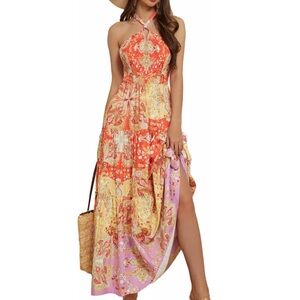 GRACE KARIN Women's Summer Dresses Halter Neck